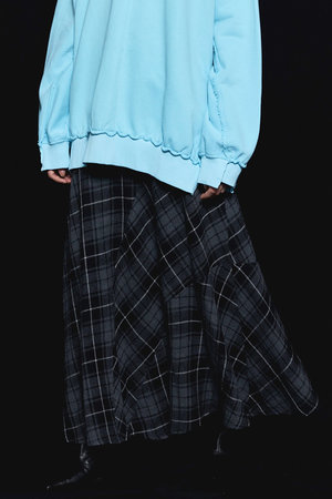 メゾンスペシャル/MAISON SPECIALのRandom Plaid Flare Skirt/ランダムチェックフレアスカート(110700/110703)