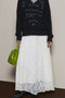 Random Lace Flare Skirt/ランダムレースフレアスカート メゾンスペシャル/MAISON SPECIAL