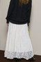 Random Lace Flare Skirt/ランダムレースフレアスカート メゾンスペシャル/MAISON SPECIAL