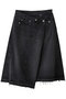 Asymmetry Denim Skirt/アシンメトリーデニムスカート メゾンスペシャル/MAISON SPECIAL BLK(ブラック)