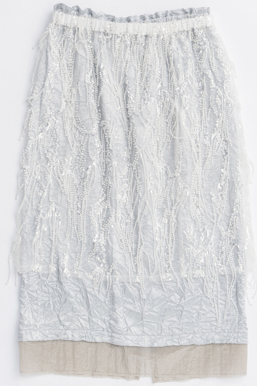 MAISON SPECIAL Satin Combination Bijou Skirt/サテンコンビビジュースカート (WHT(ホワイト), FREE) メゾンスペシャル ELLE SHOP MAISON SPECIAL Satin Combination Bijou Skirt/サテンコンビビジュースカート (WHT(ホワイト), FREE) メゾンスペシャル ELLE SHOP