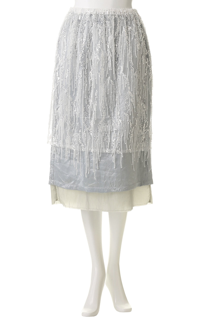 メゾンスペシャル　シルバースカート MAISON SPECIAL（メゾンスペシャル） スカート Gather Flare Skirt