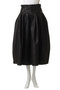 Waist Frill faux Leather Mid-length Skirt/ウエストフリルフェイクレザーミモレスカート メゾンスペシャル/MAISON SPECIAL