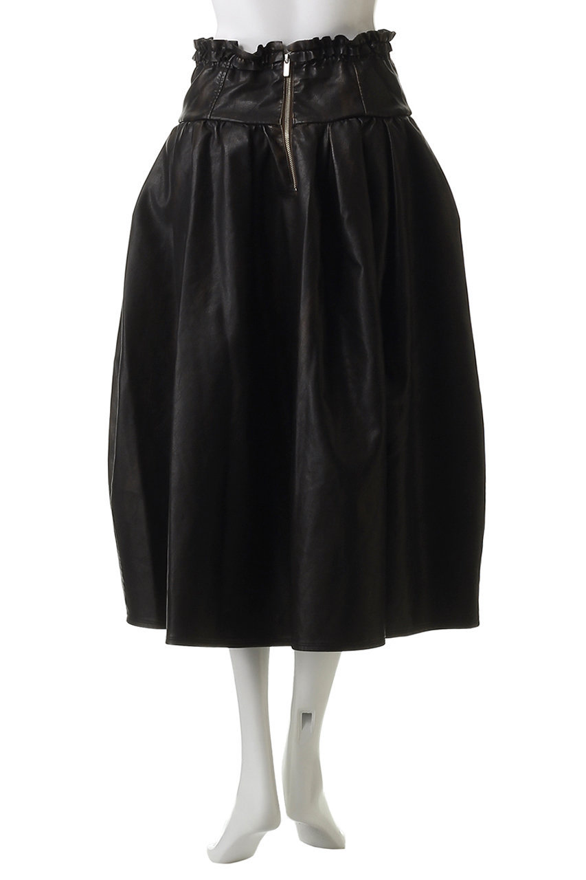 GW スペシャルprice⭐人気item　ウエストフリル　フェミニンロングジレ MAISON SPECIAL(メゾンスペシャル)｜Waist Frill faux Leather Mid