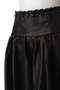 Waist Frill faux Leather Mid-length Skirt/ウエストフリルフェイクレザーミモレスカート メゾンスペシャル/MAISON SPECIAL