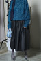 Waist Frill faux Leather Mid-length Skirt/ウエストフリルフェイクレザーミモレスカート メゾンスペシャル/MAISON SPECIAL