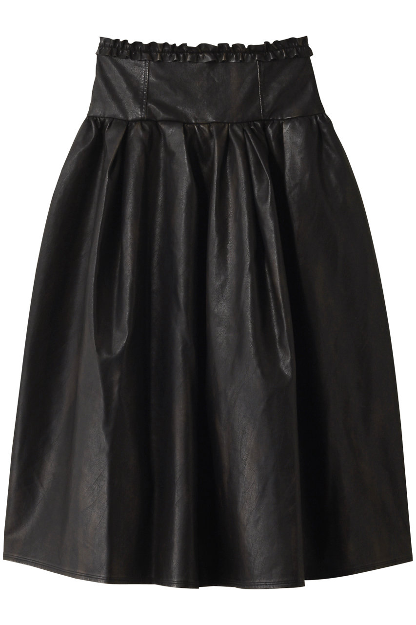 MAISON SPECIAL Waist Frill Vegan Leather Mid-length Skirt/ウエストフリルヴィーガンレザーミモレスカート (BRN(ブラウン), 38) メゾンスペシャル ELLE SHOP MAISON SPECIAL Waist Frill Vegan Leather Mid-length Skirt/ウエストフリルヴィーガンレザーミモレスカート (BRN(ブラウン), 38) メゾンスペシャル ELLE SHOP