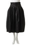 Waist Frill faux Leather Mid-length Skirt/ウエストフリルフェイクレザーミモレスカート メゾンスペシャル/MAISON SPECIAL