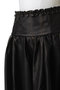 Waist Frill faux Leather Mid-length Skirt/ウエストフリルフェイクレザーミモレスカート メゾンスペシャル/MAISON SPECIAL