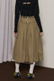 Waist Frill Mid-length Skirt/ウエストフリルミモレスカート メゾンスペシャル/MAISON SPECIAL