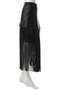 faux Leather Fringe Wrap Skirt/フェイクレザーフリンジラップスカート メゾンスペシャル/MAISON SPECIAL
