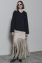 faux Leather Fringe Wrap Skirt/フェイクレザーフリンジラップスカート メゾンスペシャル/MAISON SPECIAL