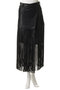 faux Leather Fringe Wrap Skirt/フェイクレザーフリンジラップスカート メゾンスペシャル/MAISON SPECIAL