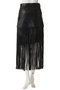 faux Leather Fringe Wrap Skirt/フェイクレザーフリンジラップスカート メゾンスペシャル/MAISON SPECIAL