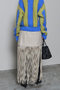 faux Leather Fringe Wrap Skirt/フェイクレザーフリンジラップスカート メゾンスペシャル/MAISON SPECIAL
