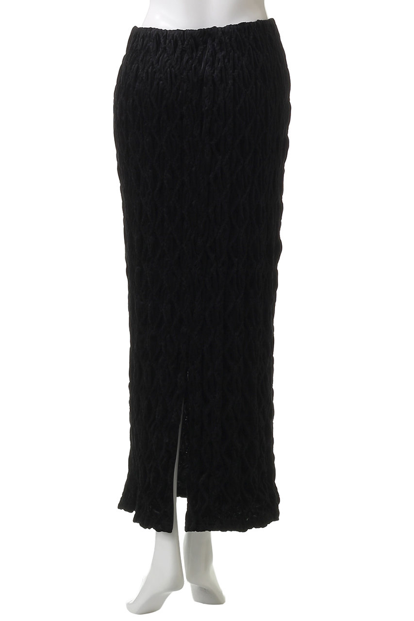MAISON SPECIAL(メゾンスペシャル)｜Velor Shirring Skirt/ベロア