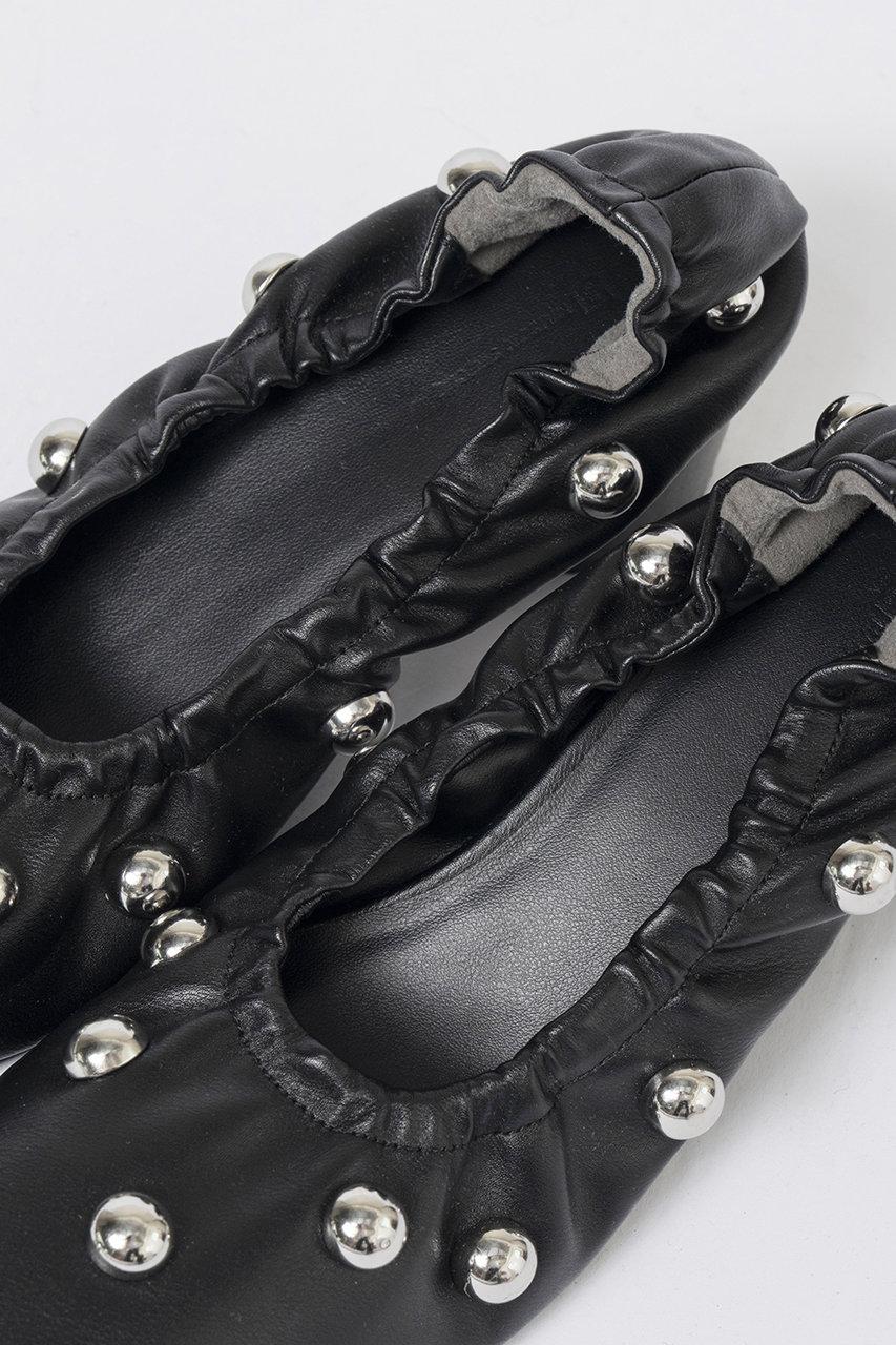 メゾンスペシャル スタッズ マルチファブリックパンプス 38 MAISON SPECIAL(メゾンスペシャル)｜Multi Fabric Pumps/マルチ