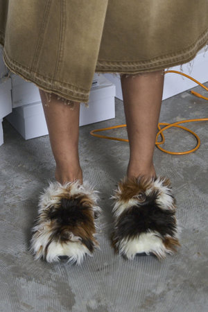 メゾンスペシャル/MAISON SPECIALのMulti Fabric Sabot Shoes/マルチファブリックサボ(130200/130201)