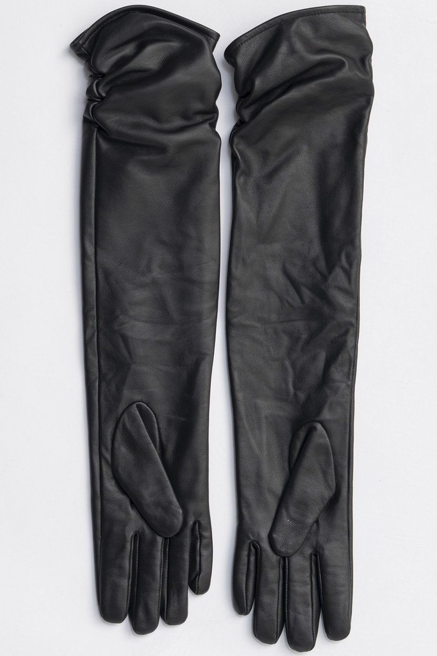 MAISON SPECIAL(メゾンスペシャル)｜Side Gathers Lamb Leather Long