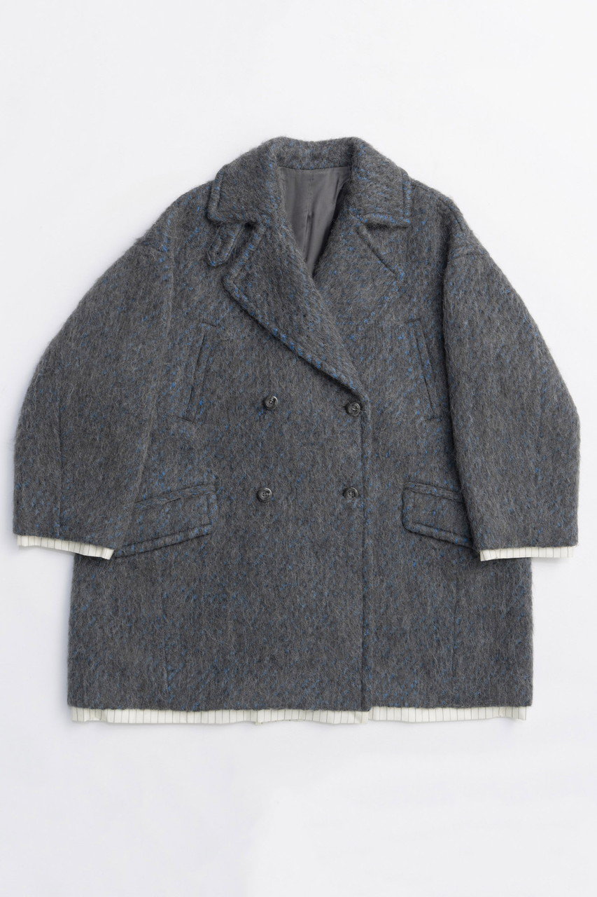 MAISON SPECIAL Mohair Shaggy Coat/モヘヤシャギーコート (GRY(グレー), FREE) メゾンスペシャル ELLE SHOP