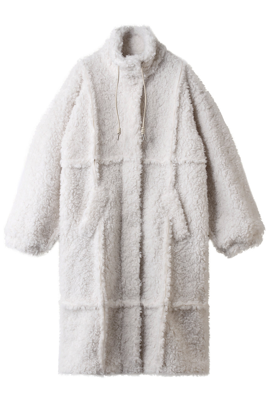 メゾンスペシャル/MAISON SPECIALのCut Off High Neck Boa Coat/カットオフハイネックボアコート(O.WHT(オフホワイト)/21252165205)
