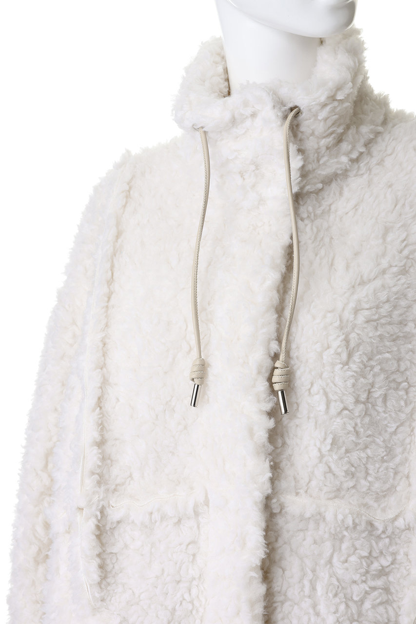 MAISON SPECIAL(メゾンスペシャル)｜Cut Off High Neck Boa Coat