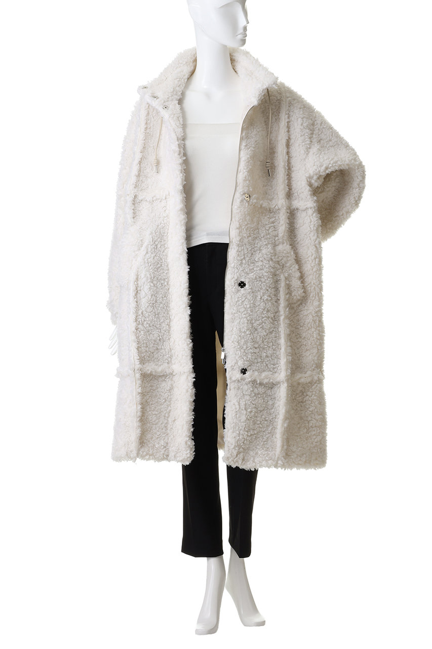 MAISON SPECIAL(メゾンスペシャル)|Cut Off High Neck Boa Coat MAISON SPECIAL(メゾンスペシャル)|Cut Off High Neck Boa Coat