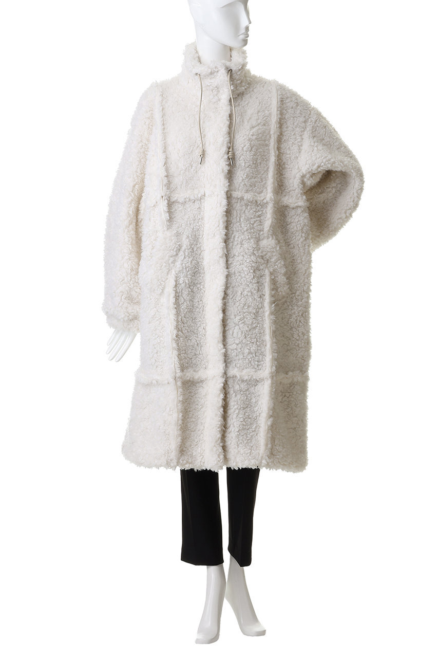 MAISON SPECIAL(メゾンスペシャル)｜Cut Off High Neck Boa Coat