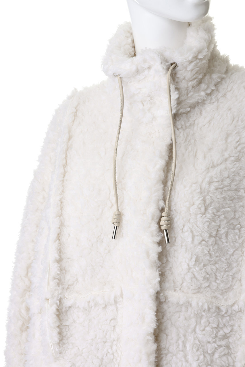 MAISON SPECIAL(メゾンスペシャル)｜Cut Off High Neck Boa Coat