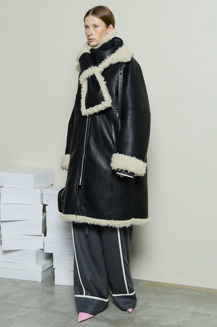 MAISON SPECIAL(メゾンスペシャル)｜Reversible Faux Mouton Coat