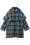 Color Check 2Way Cape Coat/カラーチェック2WAYケープコート メゾンスペシャル/MAISON SPECIAL BLU(ブルー)