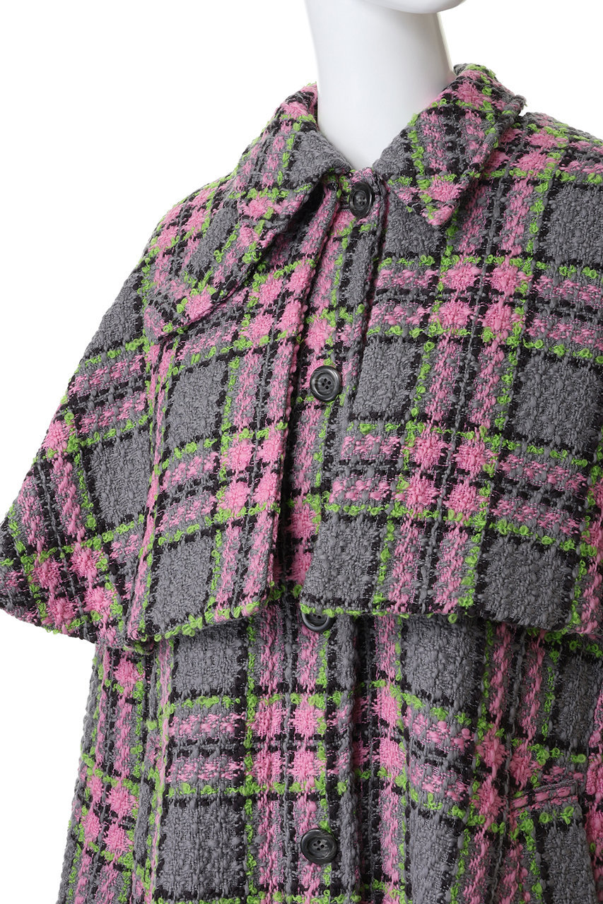 MAISON SPECIAL(メゾンスペシャル)｜Color Check 2Way Cape Coat