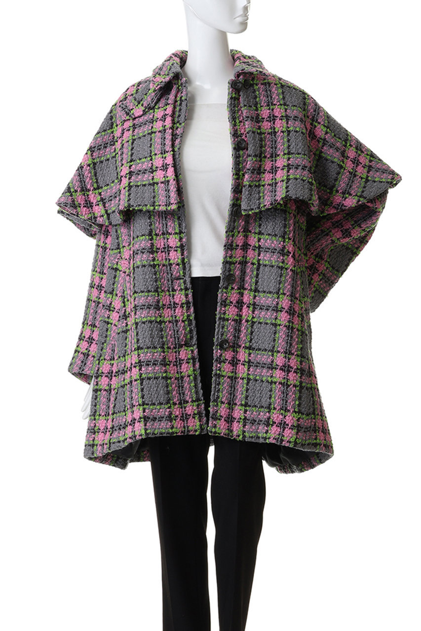 MAISON SPECIAL(メゾンスペシャル)｜Color Check 2Way Cape Coat