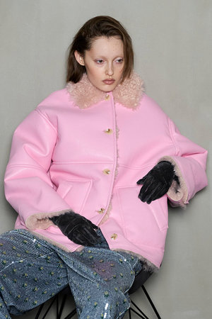 メゾンスペシャル/MAISON SPECIALのReversible Mouton Coat/リバーシブルムートンコート(110900/110903)