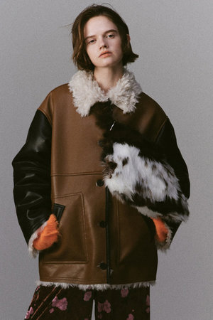 メゾンスペシャル/MAISON SPECIALのReversible Mouton Coat/リバーシブルムートンコート(110900/110903)