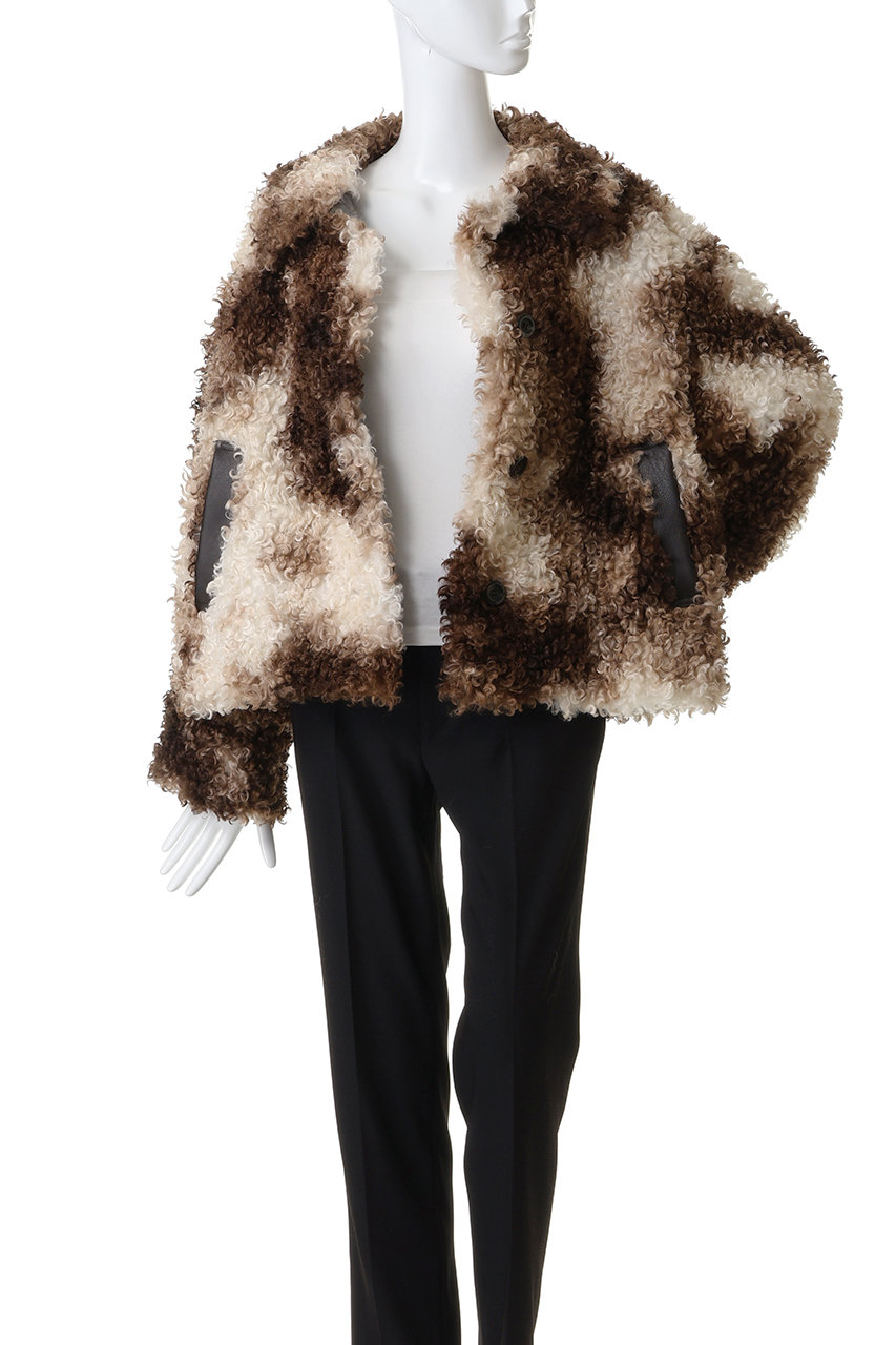 希望価格Curl Faux Fur Coat/MAISON SPECIAL MAISON SPECIAL(メゾンスペシャル)｜Animal Pattern Faux Fur Coat