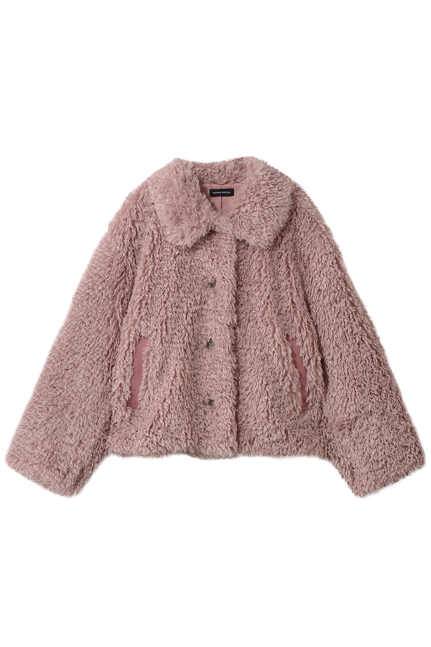 MAISON SPECIAL(メゾンスペシャル)｜Pink Faux Fur Coat/ピンク
