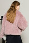 Pink Faux Fur Coat/ピンクフェイクファーコート メゾンスペシャル/MAISON SPECIAL