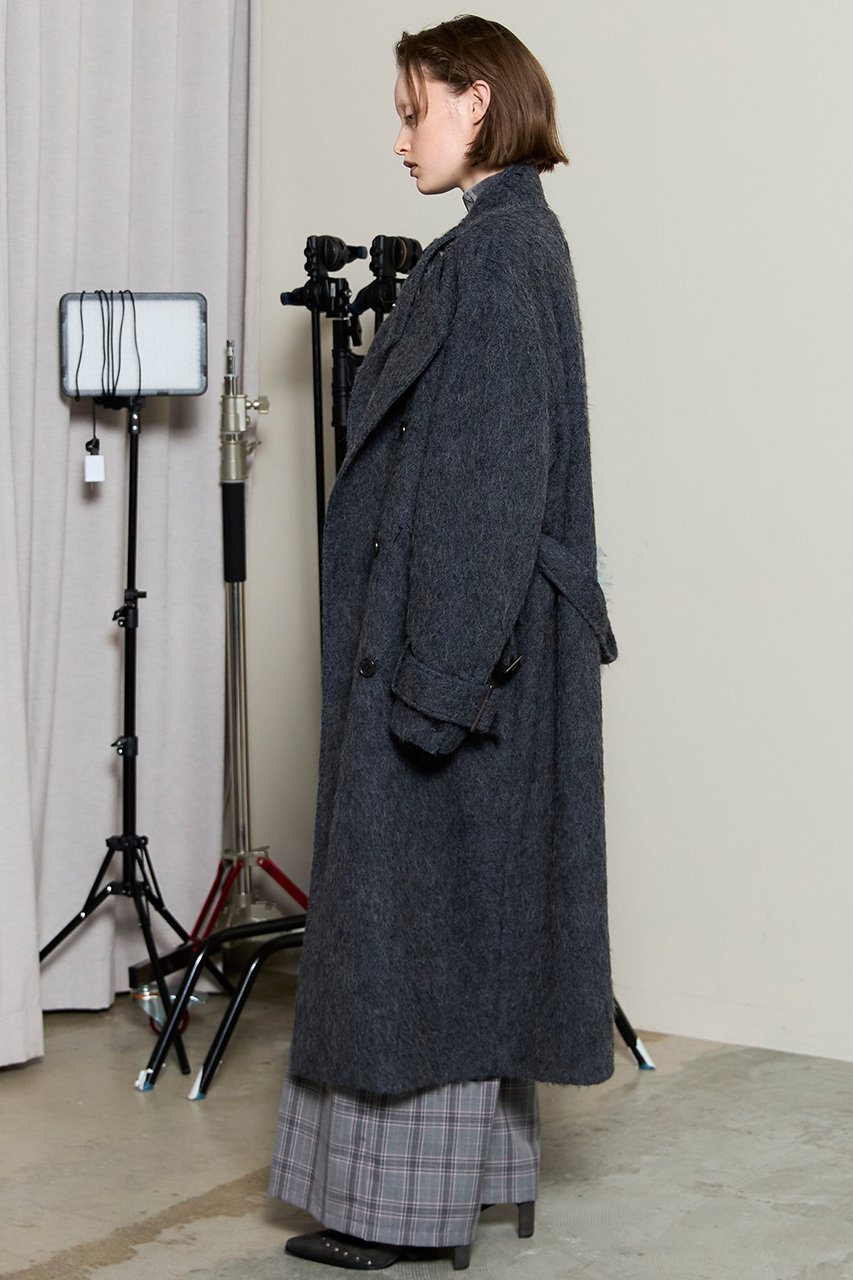 MAISON SPECIAL(メゾンスペシャル)｜Ribbon Collar Shaggy Long Coat