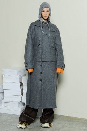 メゾンスペシャル/MAISON SPECIALの2way Stand Collar Coat/2WAYスタンドカラーコート(110900/110903)