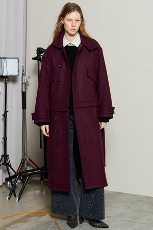 メゾンスペシャル/MAISON SPECIALの2way Stand Collar Coat/2WAYスタンドカラーコート(110900/110903)