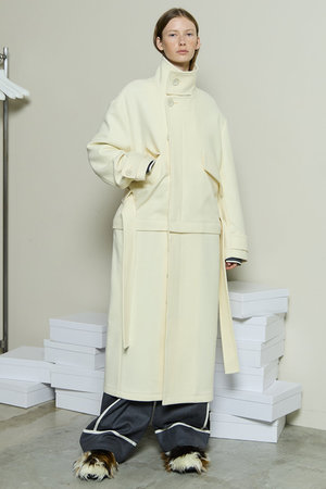 メゾンスペシャル/MAISON SPECIALの2way Stand Collar Coat/2WAYスタンドカラーコート(110900/110903)