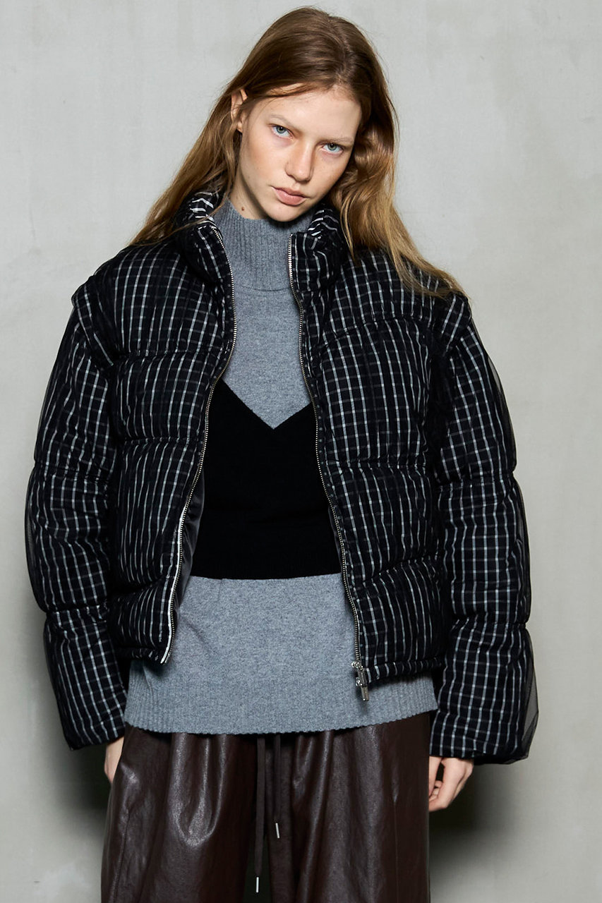 MAISON SPECIAL(メゾンスペシャル)｜Wave Shirring Tulle Puffer