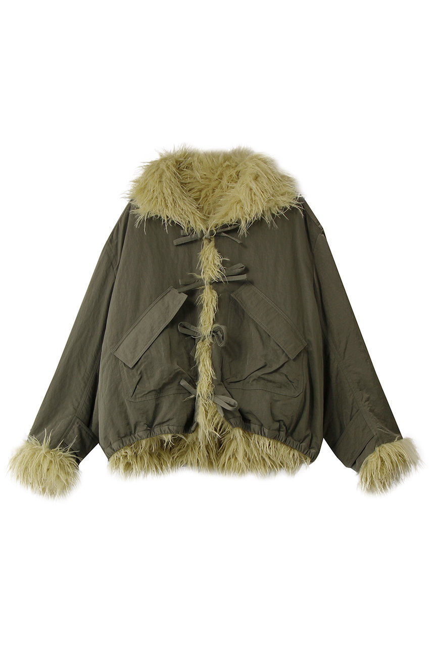メゾンスペシャル/MAISON SPECIALのReversible Fur Blouson/リバーシブルファーブルゾン(KHK(カーキ)/21252215802)