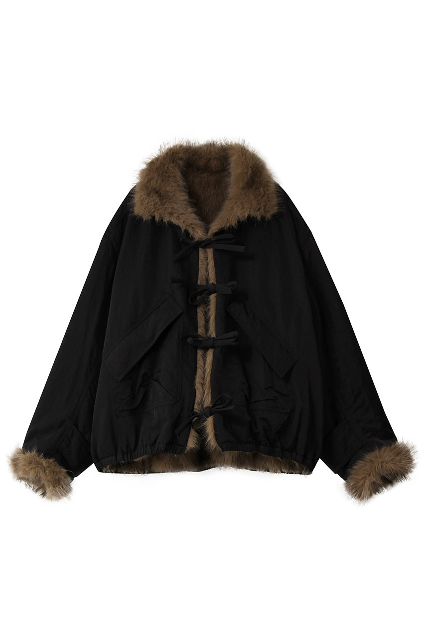 メゾンスペシャル/MAISON SPECIALのReversible Fur Blouson/リバーシブルファーブルゾン(BLK(ブラック)/21252215802)