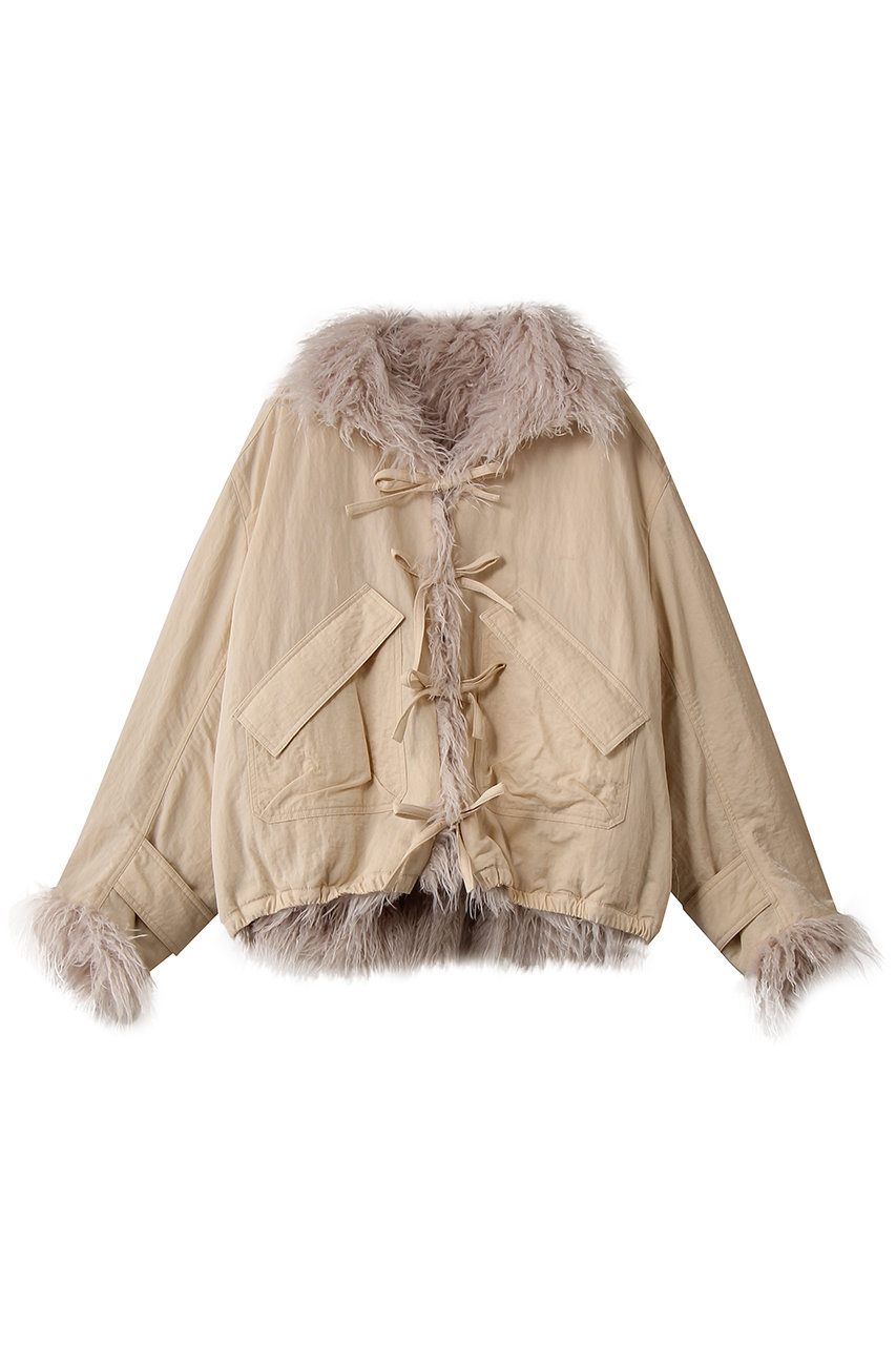 メゾンスペシャル/MAISON SPECIALのReversible Fur Blouson/リバーシブルファーブルゾン(WHT(ホワイト)/21252215802)