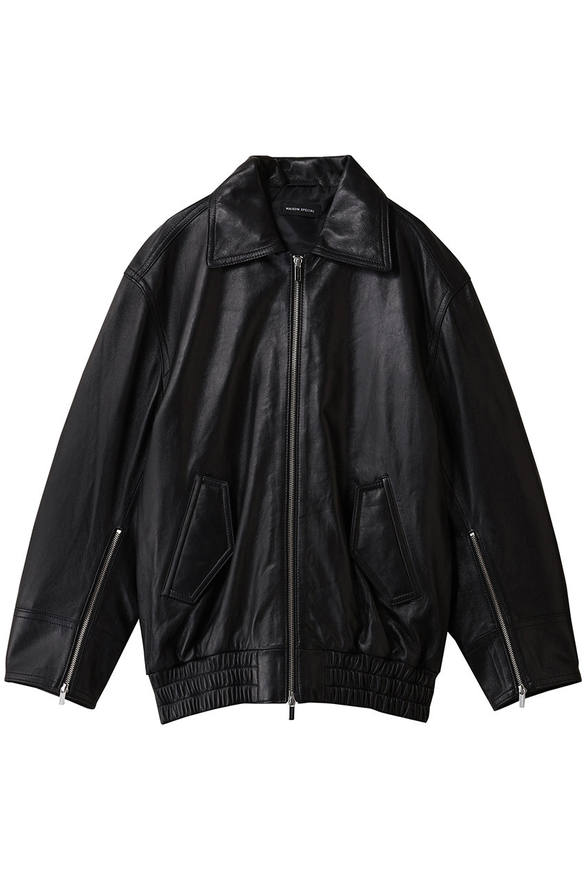 MAISON SPECIAL(メゾンスペシャル)｜Oversized Real Leather Zip