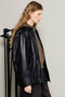 Oversized Real Leather Zip Blouson/オーバーサイズリアルレザージップブルゾン メゾンスペシャル/MAISON SPECIAL