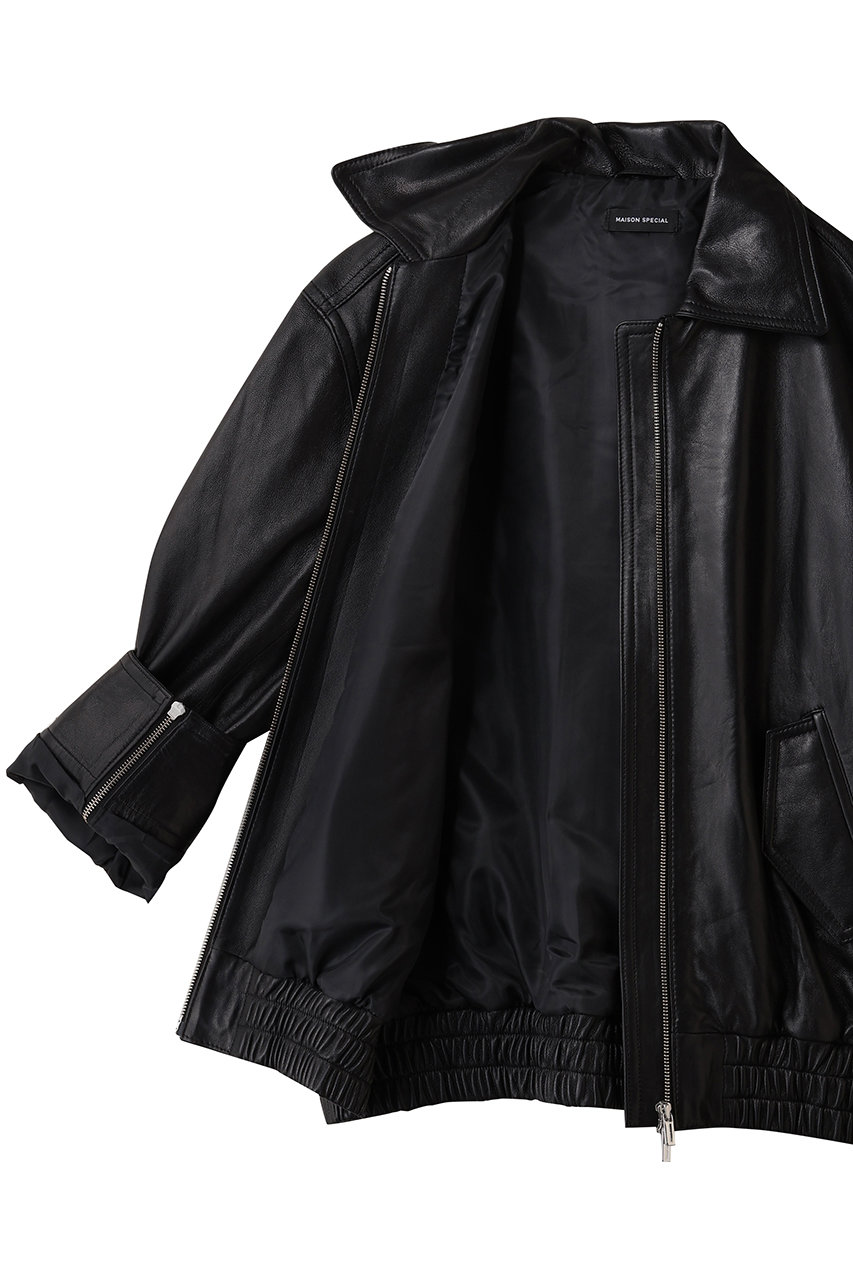 MAISON SPECIAL フェイクレザーオーバーブルゾン Faux Leather Oversized Blouson/フェイクレザーオーバーブルゾン