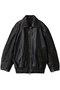 Oversized Real Leather Zip Blouson/オーバーサイズリアルレザージップブルゾン メゾンスペシャル/MAISON SPECIAL D.BLK(ブラック)